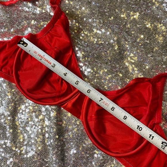 ❤️vintage shiny red bra❤️ - Picture 9 of 11
